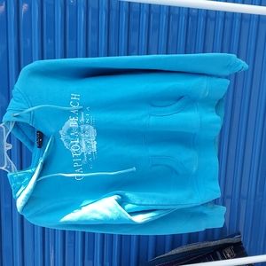 Blue hooded sweatshirt Capitola Beach California size adult XL